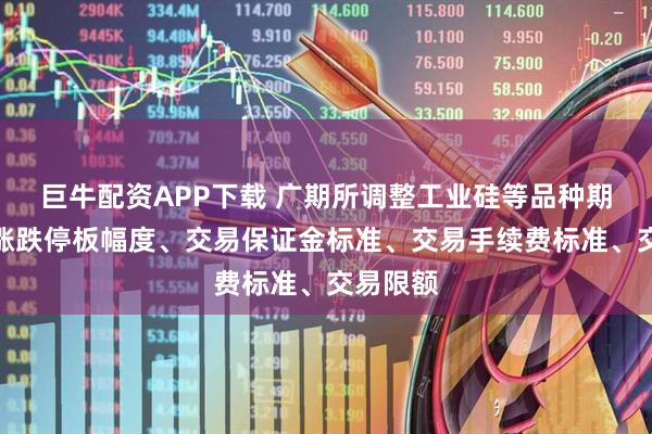 巨牛配资APP下载 广期所调整工业硅等品种期货合约涨跌停板幅度、交易保证金标准、交易手续费标准、交易限额